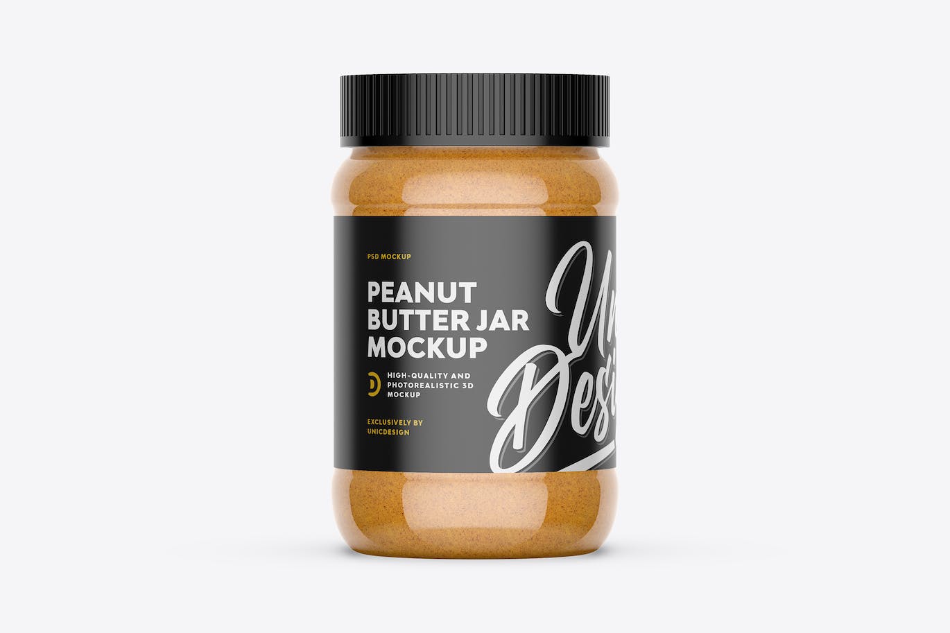 花生酱罐商标包装设计样机 Peanut Butter Jar Mockup 样机素材 第1张