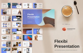 企业年度报告PPT模板 Flexibi – Multipurpose PowerPoint Template