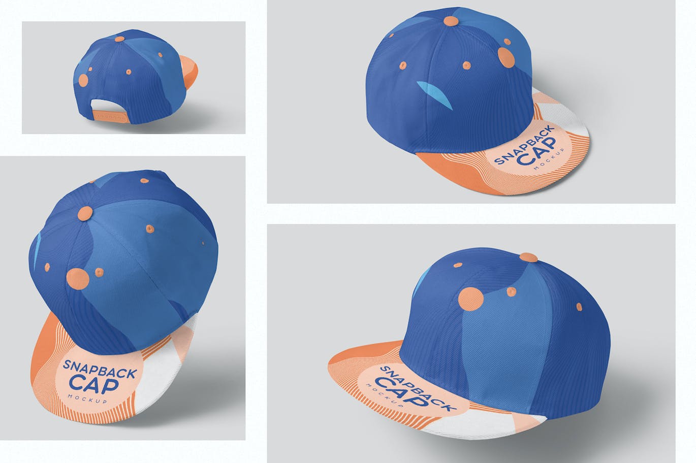棒球帽运动品牌设计样机 Snapback Cap Mockups 样机素材 第1张