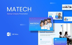 创业公司介绍Powerpoint模板下载 Matech – Startup Company PowerPoint Presentation