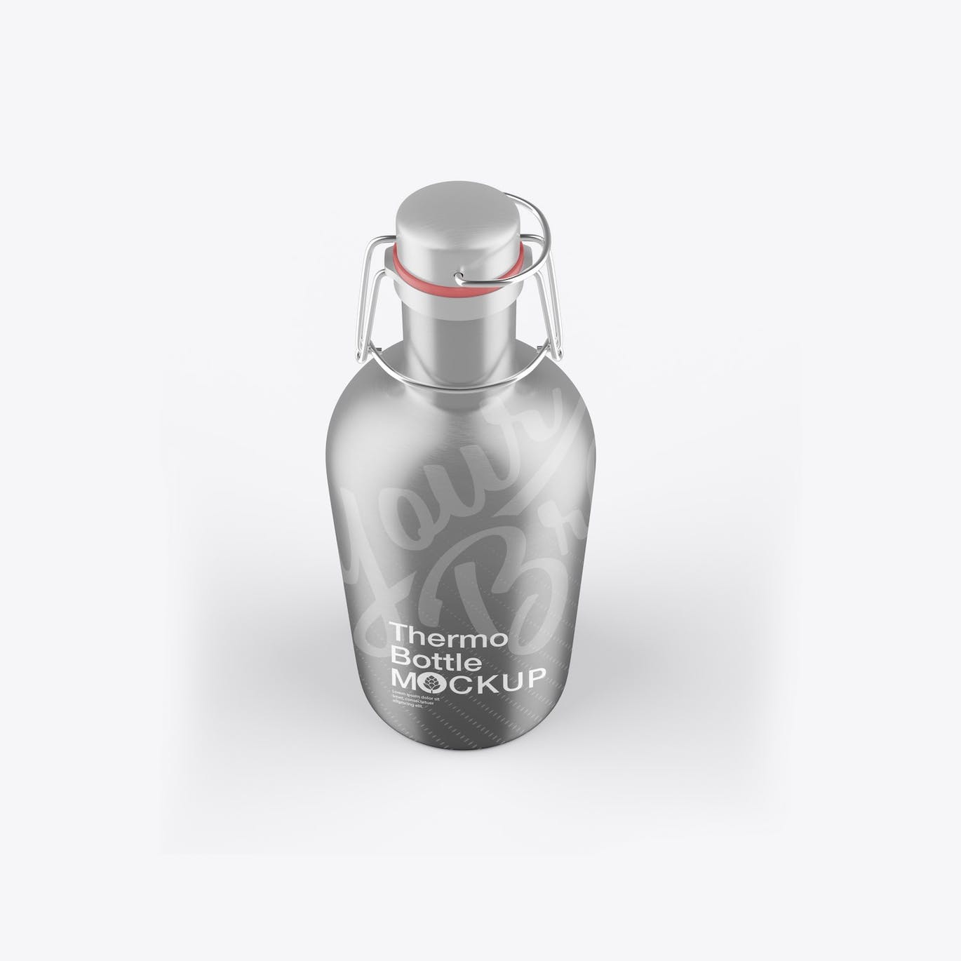 金属热水瓶包装设计样机 Thermo Bottle Mockup 样机素材 第13张