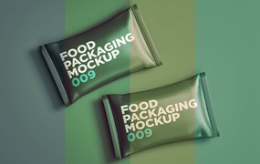 零食袋食品包装设计样机v9 Food Packaging Mockup 009