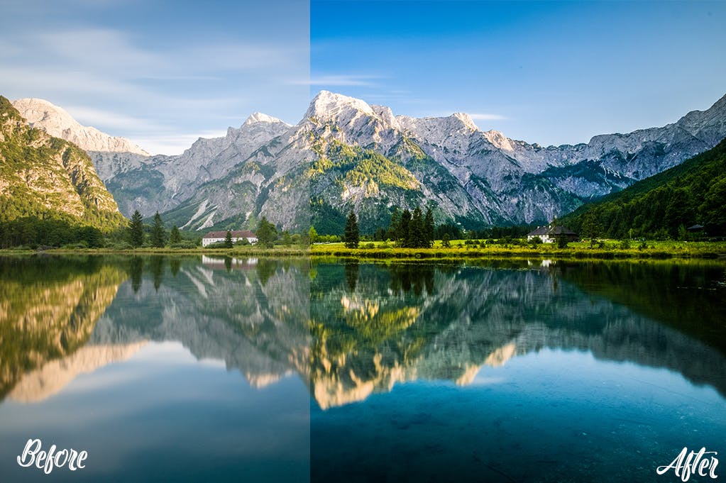 大自然风景照片处理Photoshop动作 Landscape Photoshop Actions 插件预设 第4张