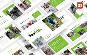 自行车运动Powerpoint模板 Fastrip – Bicycle Sport PowerPoint Template