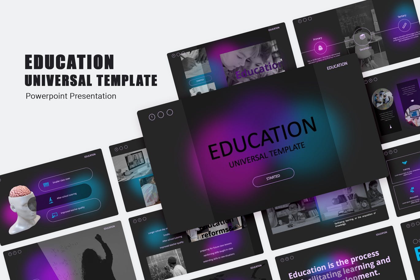 教育多用途演示文稿PPT模板 Education PowerPoint Template 幻灯图表 第1张