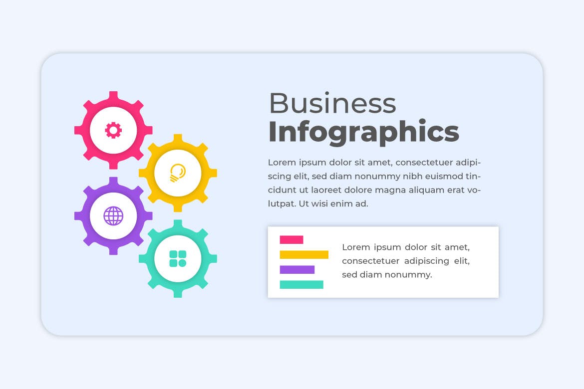 企业账单信息数据图表设计素材 Business Infographics Template 幻灯图表 第3张