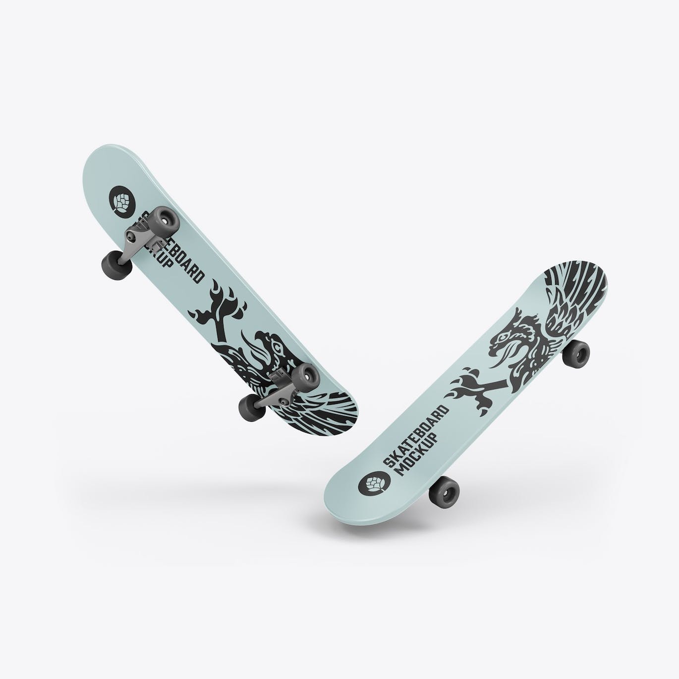 骑行滑板品牌设计样机 Skateboard Mockup 样机素材 第3张