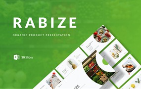 有机产品PPT创意模板 Rabize – Organic Product Presentation PowerPoint