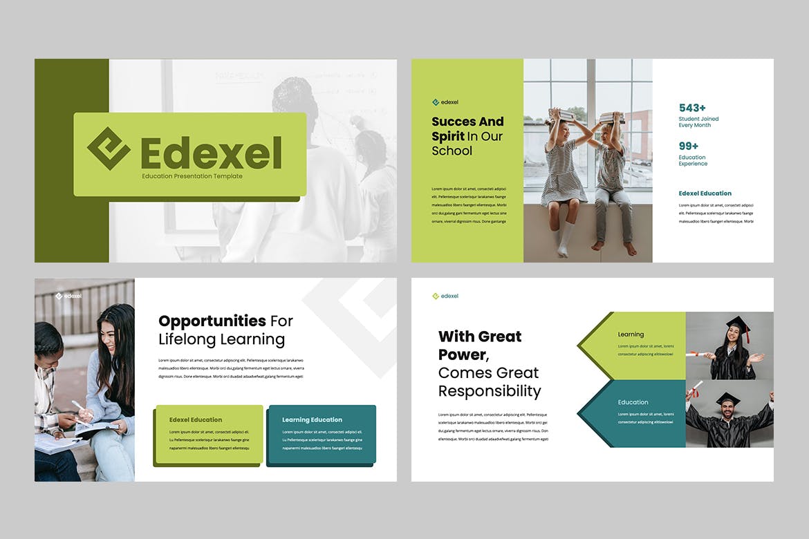 大学教育PPT模板下载 EXEDEL – Education Powerpoint Template 幻灯图表 第4张