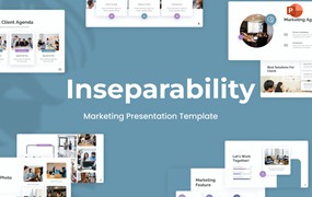 不可分割性营销PPT模板下载 Inseparability Marketing PowerPoint Template