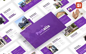 房地产业务Powerpoint模板下载 Portalia – Real Estate PowerPoint Template