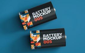 圆形电池包装设计样机v5 Battery Mockup 005