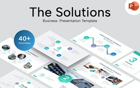 解决方案信息图表PPT幻灯片模板素材 The Solutions Infographic PowerPoint Template
