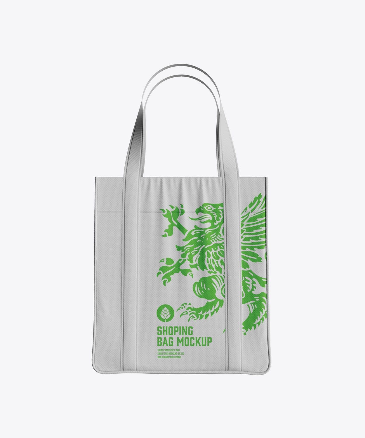 生态帆布袋包装Logo设计样机 Eco Canvas Bag Mockup 样机素材 第2张