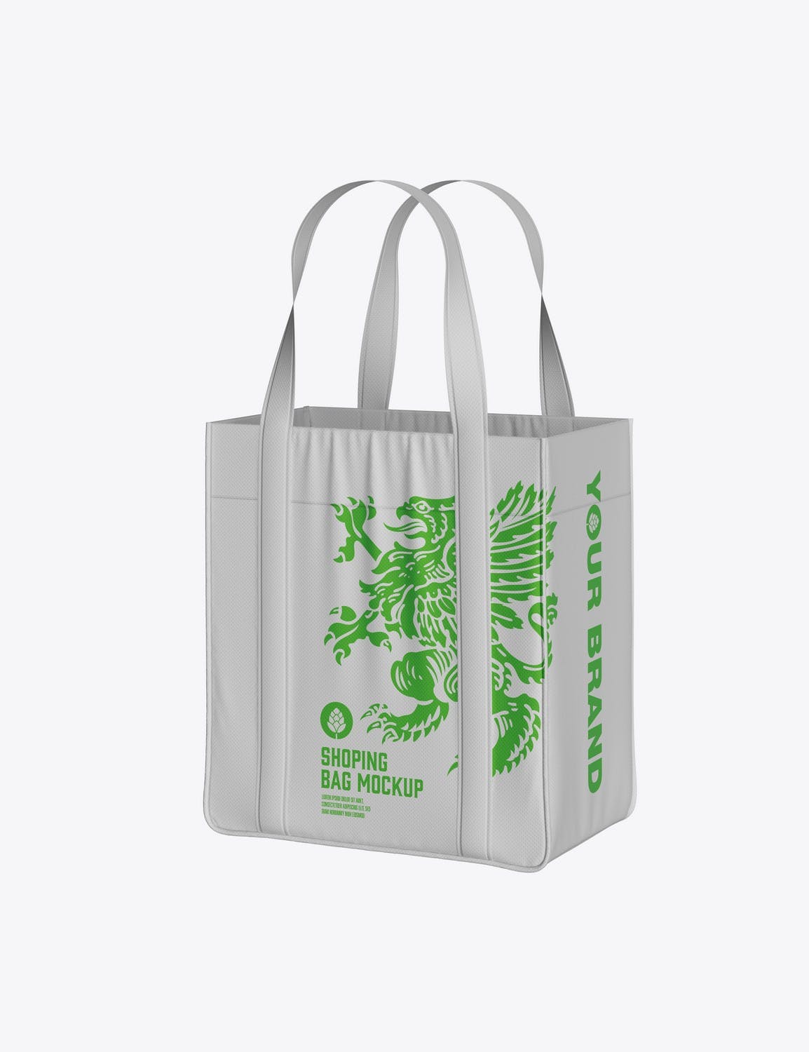 生态帆布袋包装Logo设计样机 Eco Canvas Bag Mockup 样机素材 第6张
