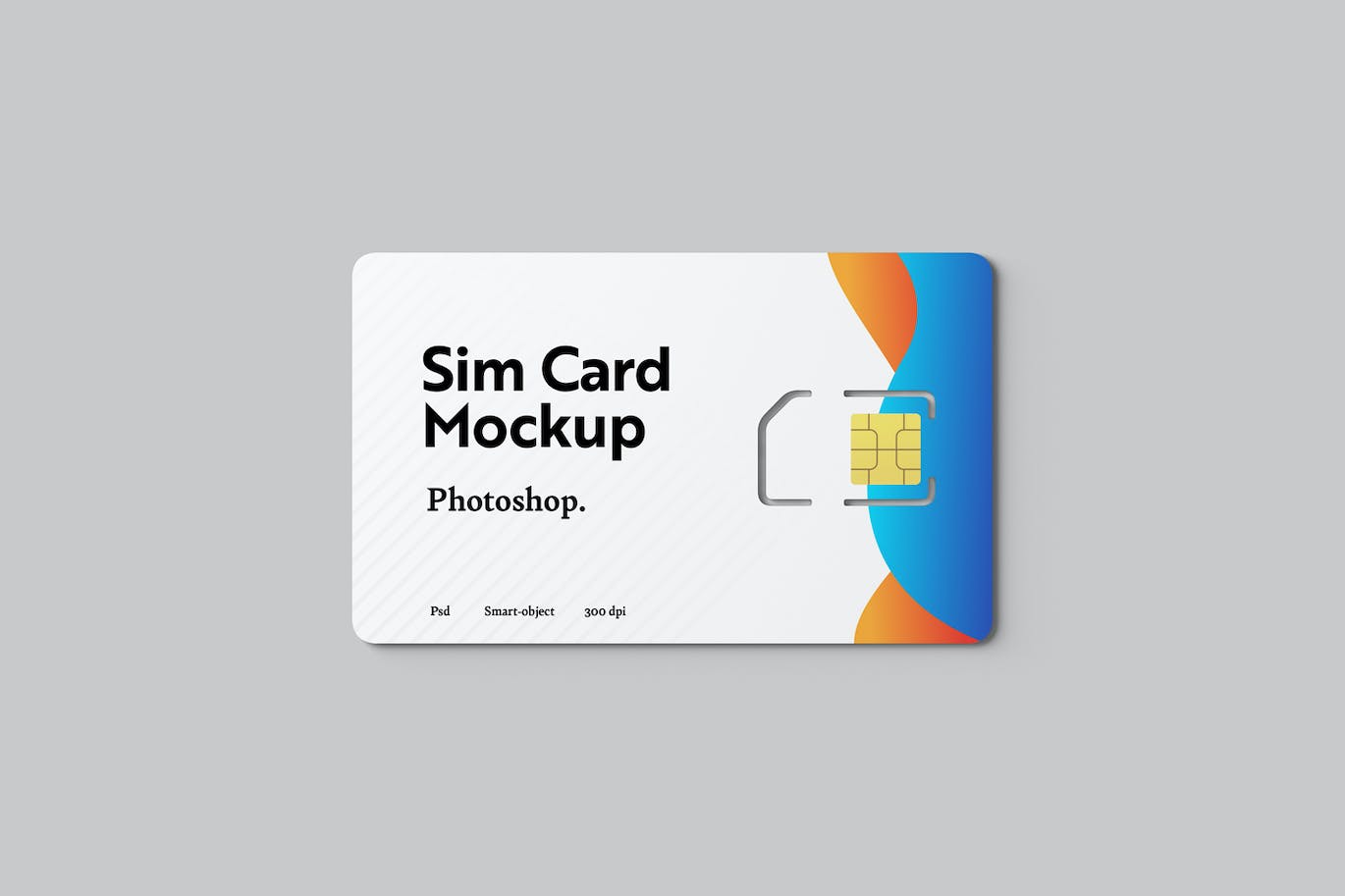 SIM手机卡设计样机模板 Sim Card Mockups 样机素材 第4张