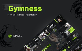 健身房和健身Powerpoint模板下载 Gymness – Gym and Fitness PowerPoint Template