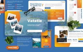 度假假期PPT幻灯片模板素材 Vatatie – Vacation Powerpoint Template