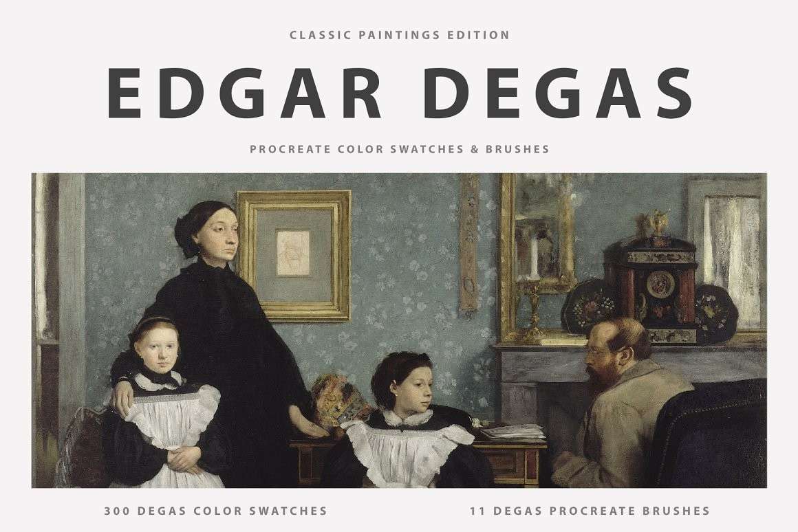 埃德加（Edgar Degas）油画Procreate笔刷 笔刷资源 第1张