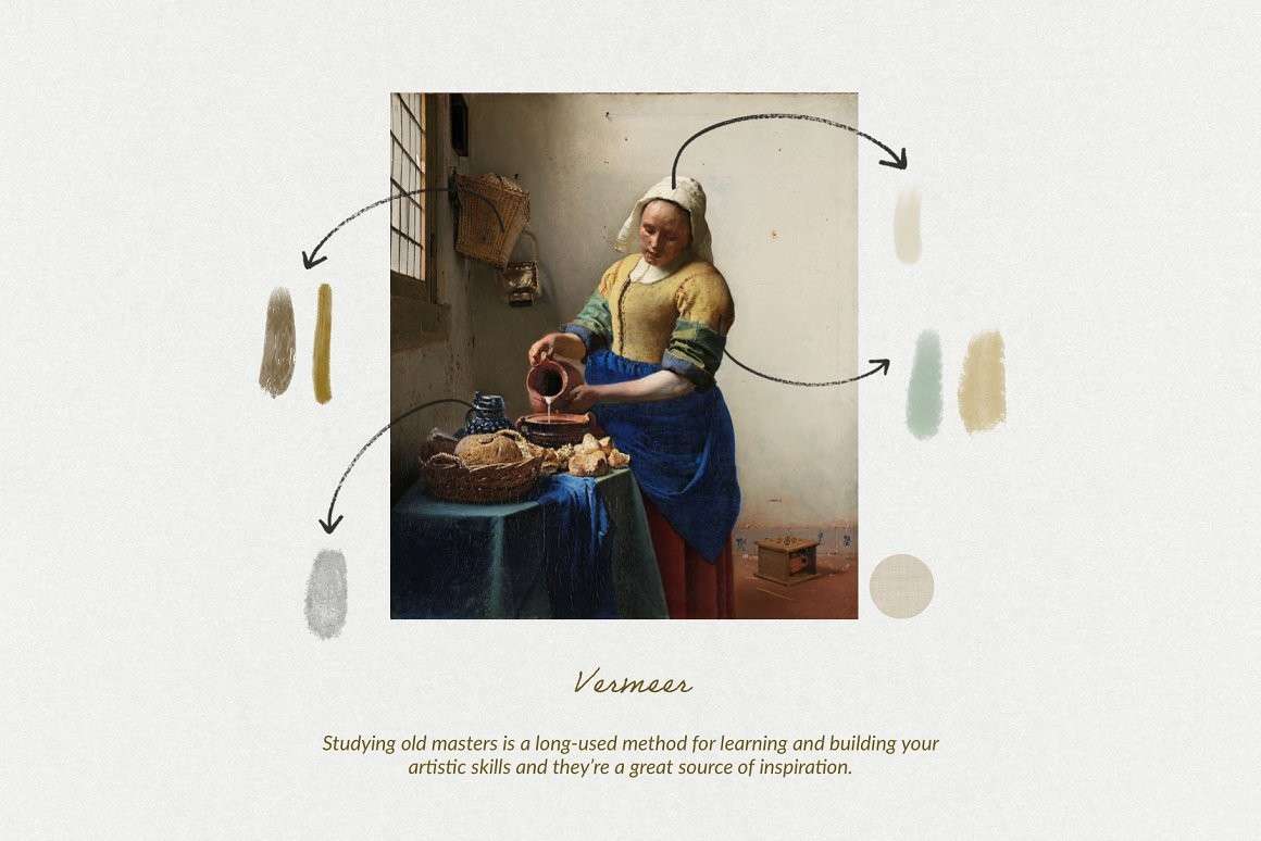 维米尔（Vermeer's）古典油画Procreate笔刷 笔刷资源 第4张