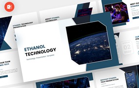 科技技术Powerpoint模板下载 Ethanol – Technology Powerpoint Template