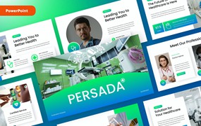 医院/医疗演示文稿PPT模板 PERSADA – Medical & Hospital Powerpoint