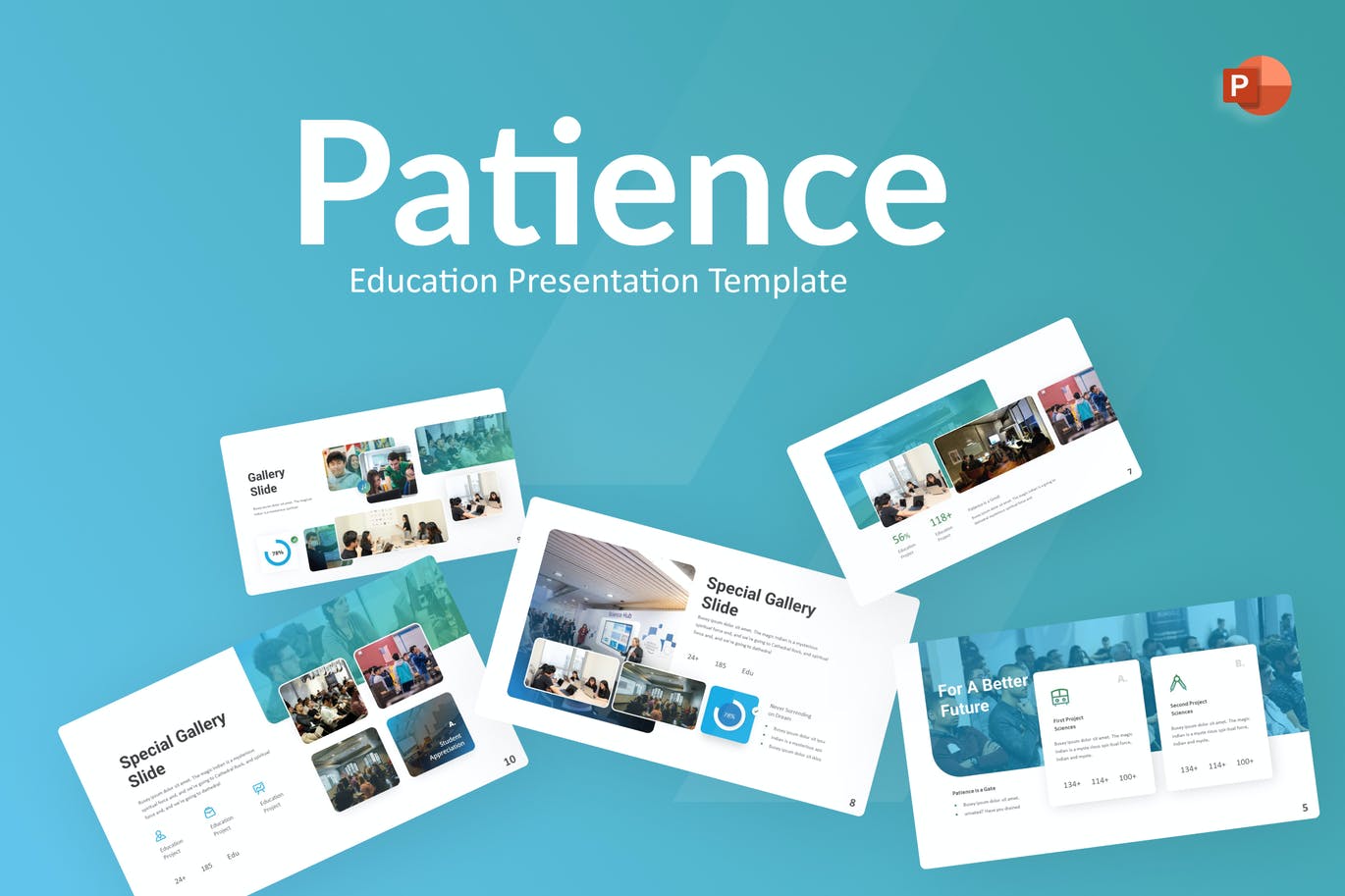 耐心教育PowerPoint演示文稿模板 Patience Education PowerPoint Template 幻灯图表 第1张
