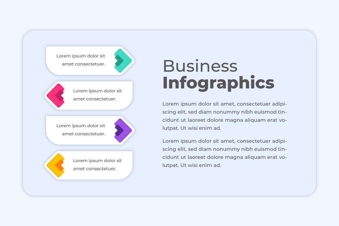 创意步骤信息数据图表设计素材 Creative Infographics Bundle 幻灯图表 第4张