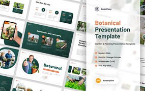 花园&种植演示文稿PPT模板 Botanical – Garden & Planting PowerPoint