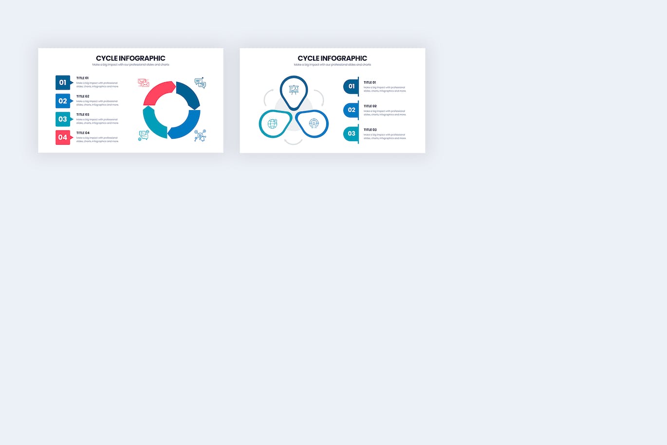 循环周期信息图表矢量模板 Business Cylce Illustrator Infographics 幻灯图表 第4张