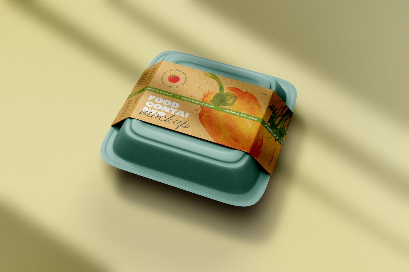 塑料外卖容器包装设计样机 Plastic Food Container Mockup 样机素材 第1张