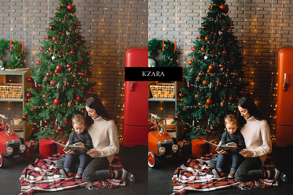 复古棕色圣诞节照片处理LR预设 Lightroom Presets – Vintage Christmas 插件预设 第8张