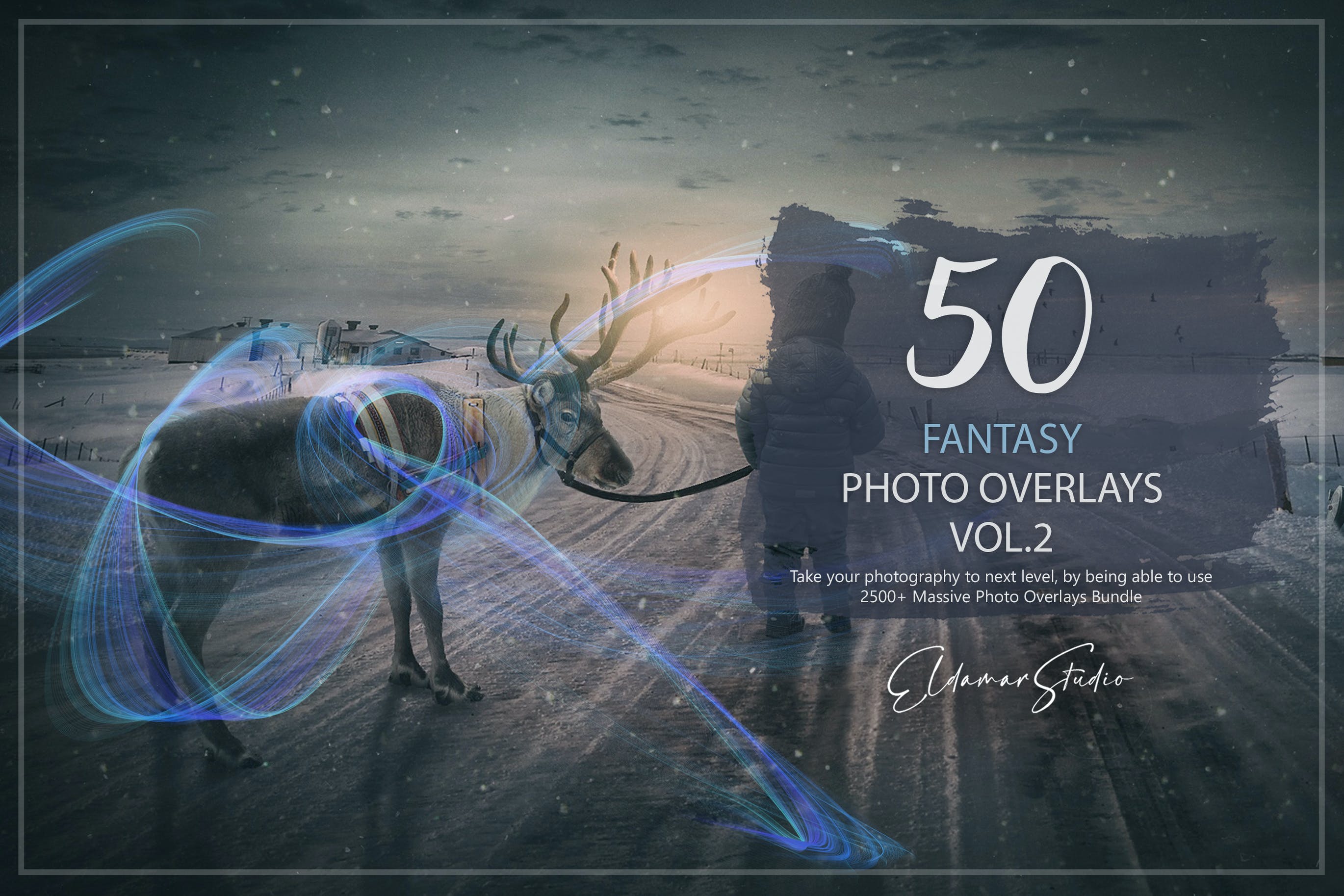 50个梦幻彩色几何线条照片叠层背景素材v2 50 Fantasy Photo Overlays – Vol. 2 图片素材 第1张