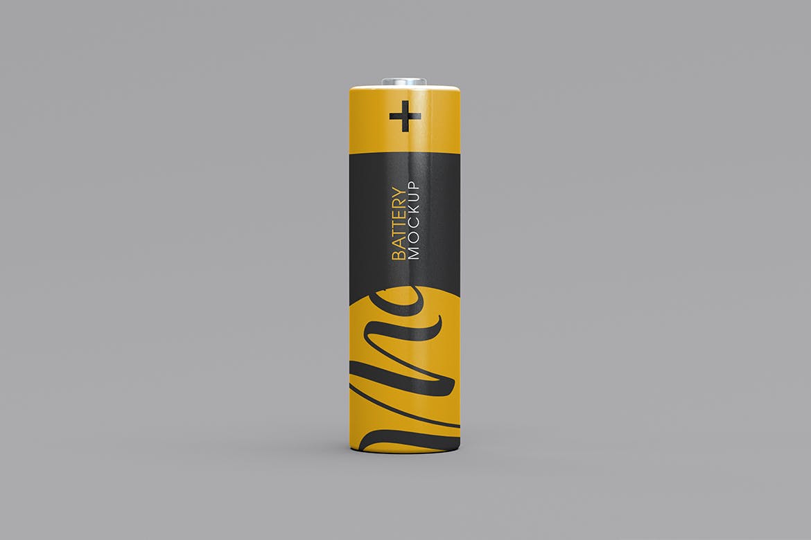 电池品牌包装样机模板 Battery Isolated Mockup 样机素材 第4张