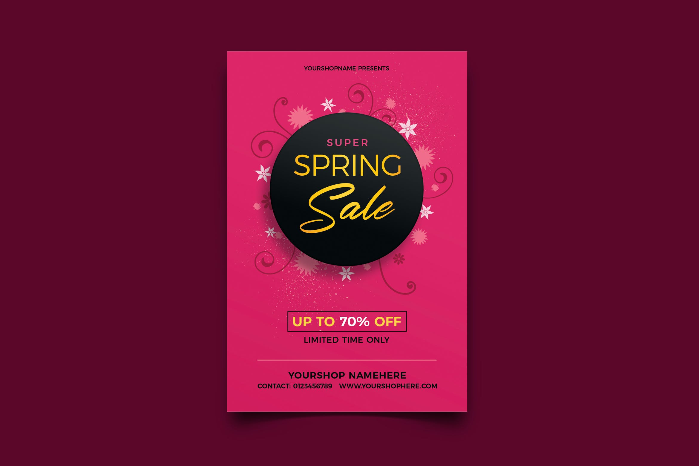 春季折扣促销宣传单设计模板 Spring Sale 设计素材 第1张