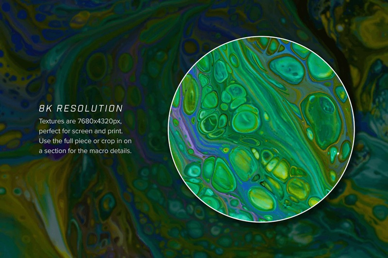 8K高分辨率动态有机液态流体抽象艺术纹理素材合辑 Reaction: 8K Fluid Art Textures 图片素材 第4张