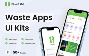 废品垃圾回收App UI套件