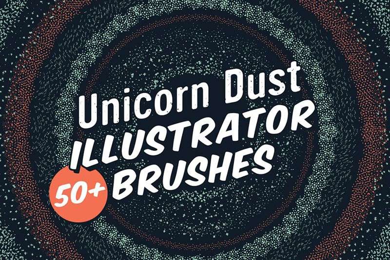 50个Illustrator散点画笔刷 笔刷资源 第1张