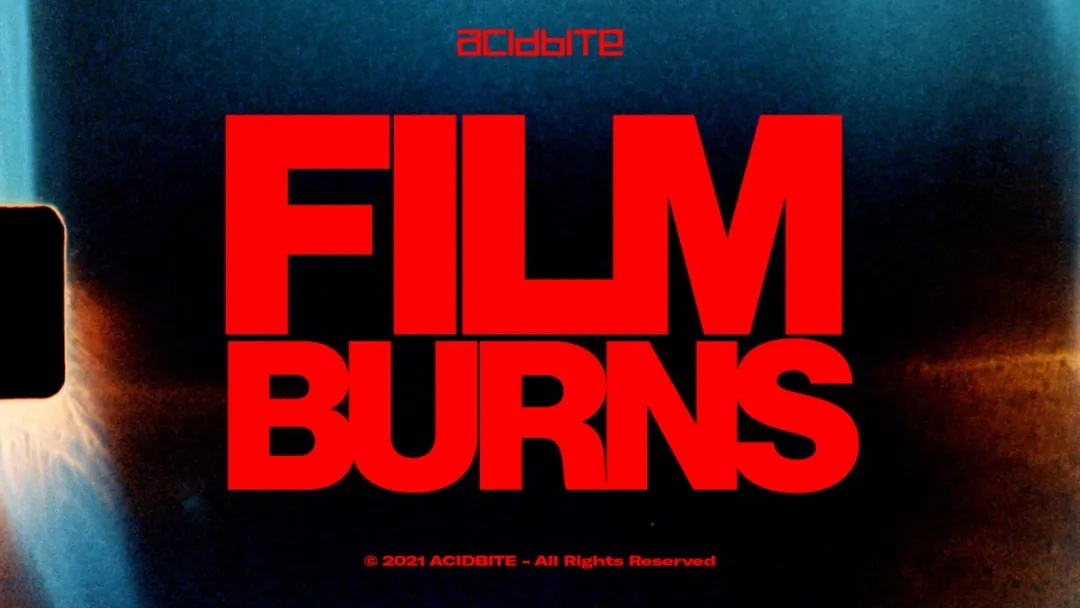 Acidbite 彩色柯达8mm胶片燃烧纹理过渡4K扫描视频素材 FILM BURNS 插件预设 第1张