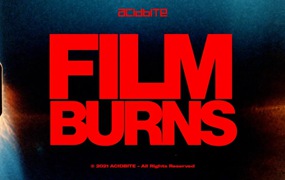 Acidbite 彩色柯达8mm胶片燃烧纹理过渡4K扫描视频素材 FILM BURNS