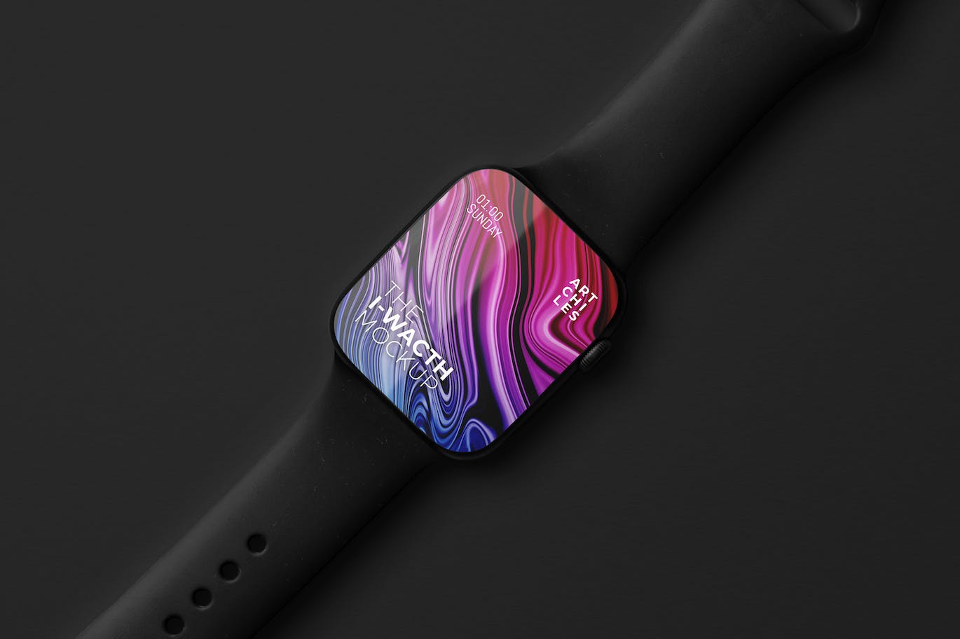 苹果Watch手表UI展示样机 Watch Mockup 样机素材 第1张