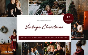 复古棕色圣诞节照片处理LR预设 Lightroom Presets – Vintage Christmas