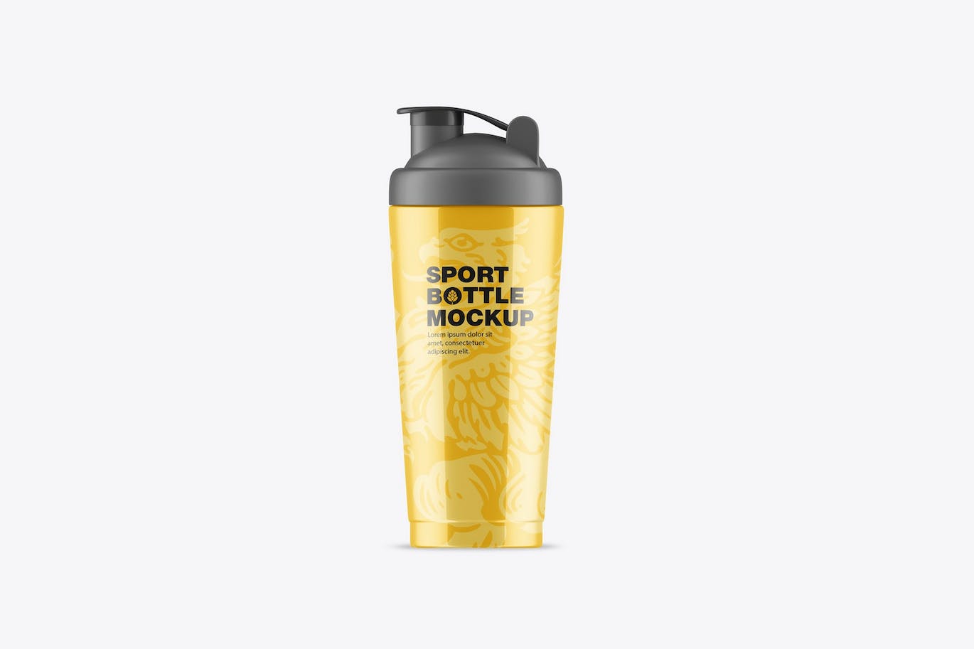 健身房运动水瓶包装设计样机 Gym Bottle Mockup 样机素材 第1张
