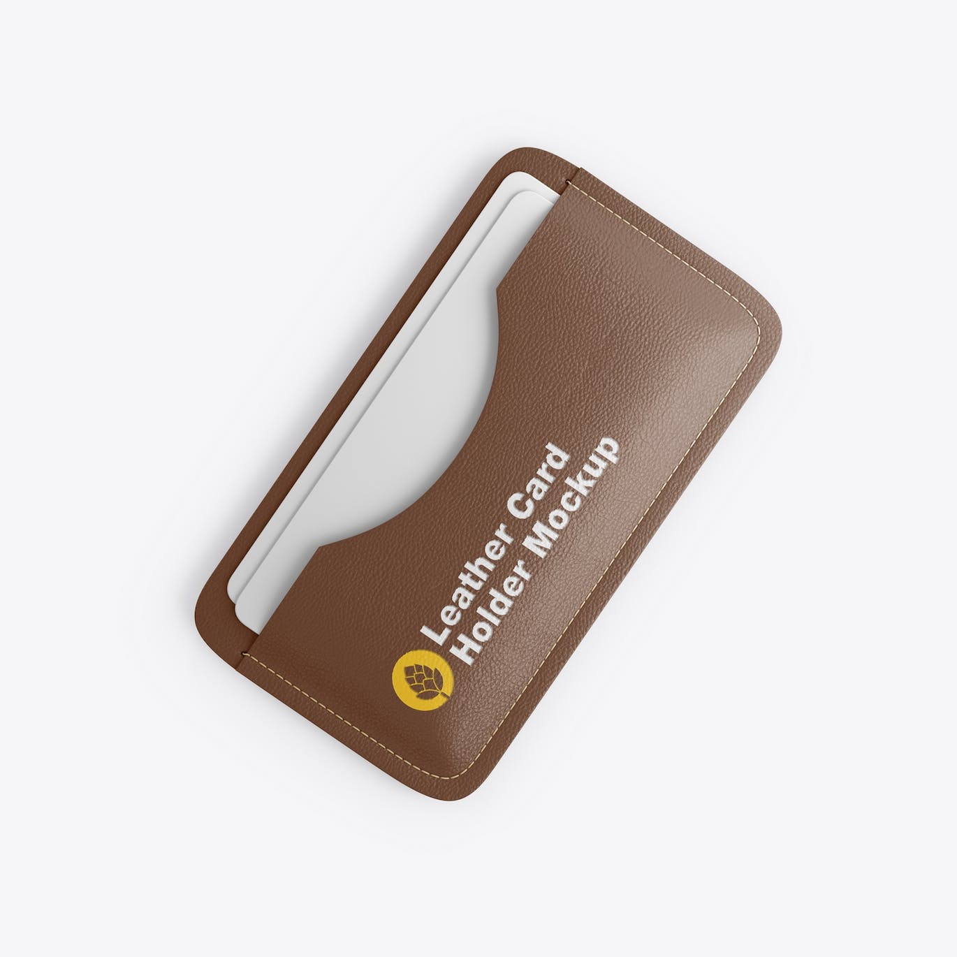 皮质名片夹设计样机模板 Leather Card Holder Mockup 样机素材 第5张