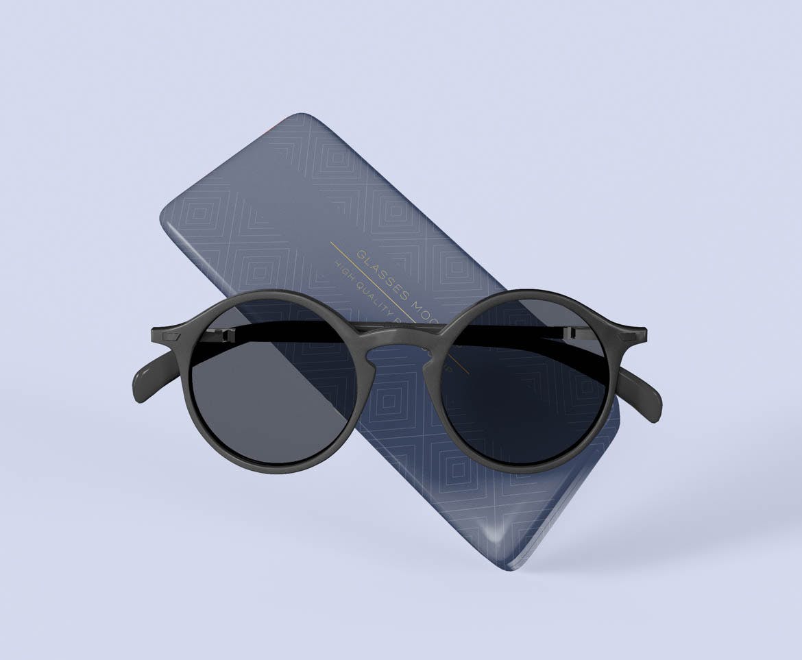 太阳镜眼镜品牌包装设计样机 Sunglasses Mockup 样机素材 第2张