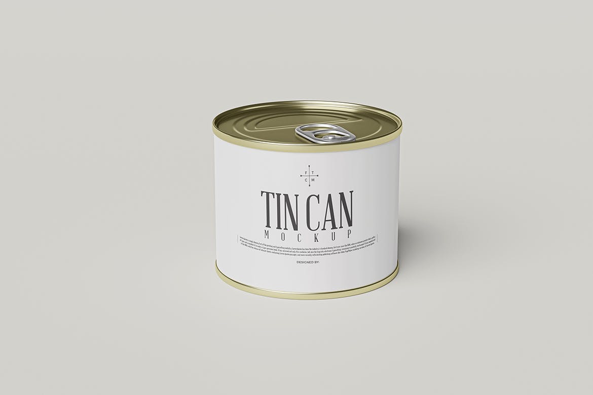 锡罐食品罐头包装设计样机 Tin Can Mockup 样机素材 第4张