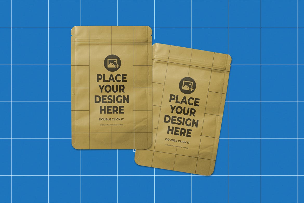 咖啡粉袋包装设计样机 Paper Pouch Mockup 样机素材 第5张