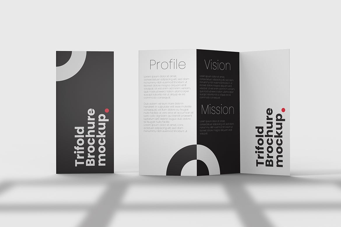 三折页宣传册设计样机PSD模板 Trifold Brochure Mockups PSD Template 样机素材 第3张