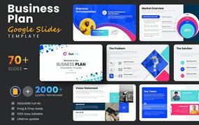 商业计划方案谷歌幻灯片演示文稿模板 Business Plan Google Slides Presentation Template