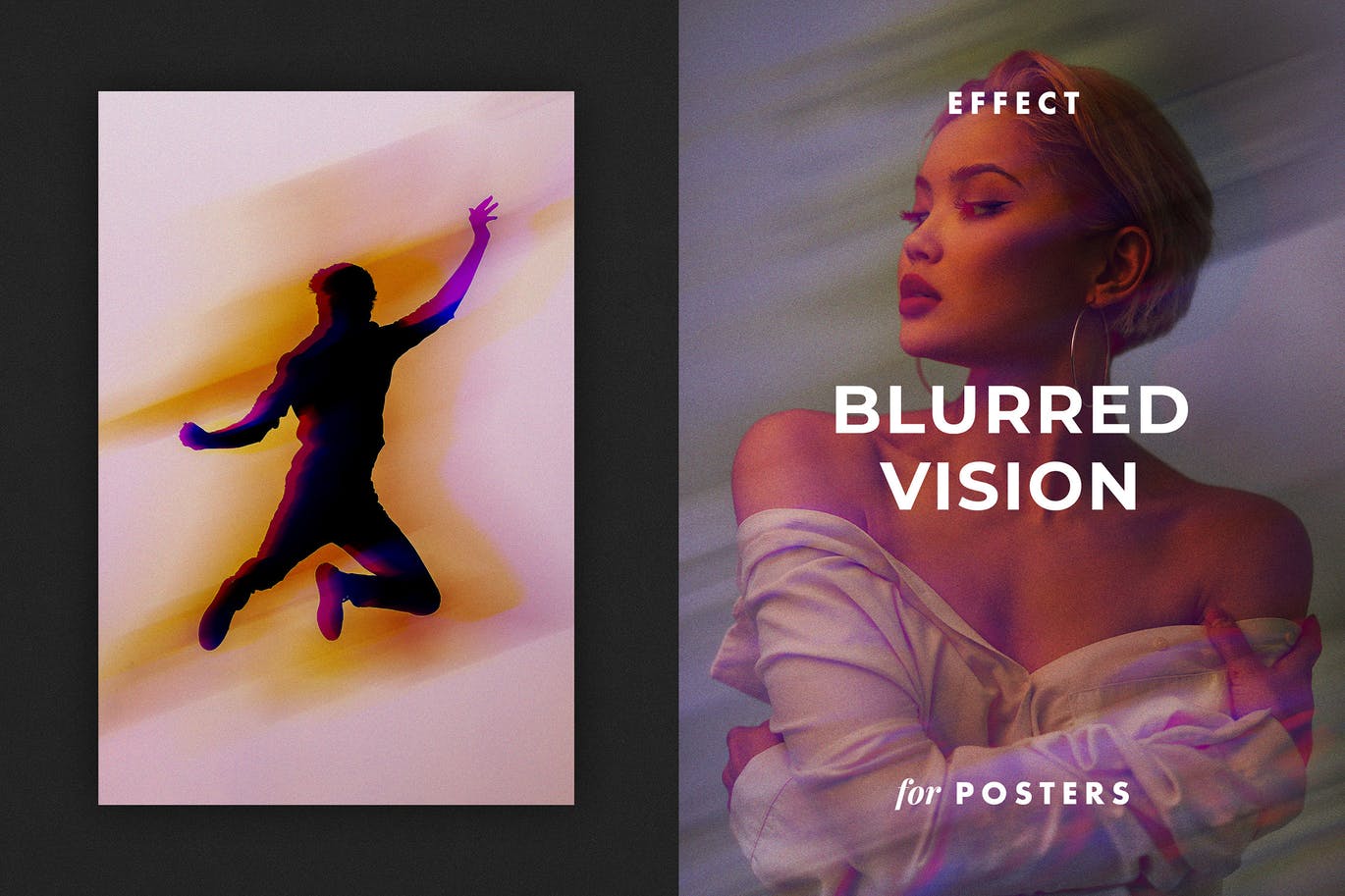 模糊视觉效果海报模板 Blurred Vision Effect for Posters 插件预设 第1张